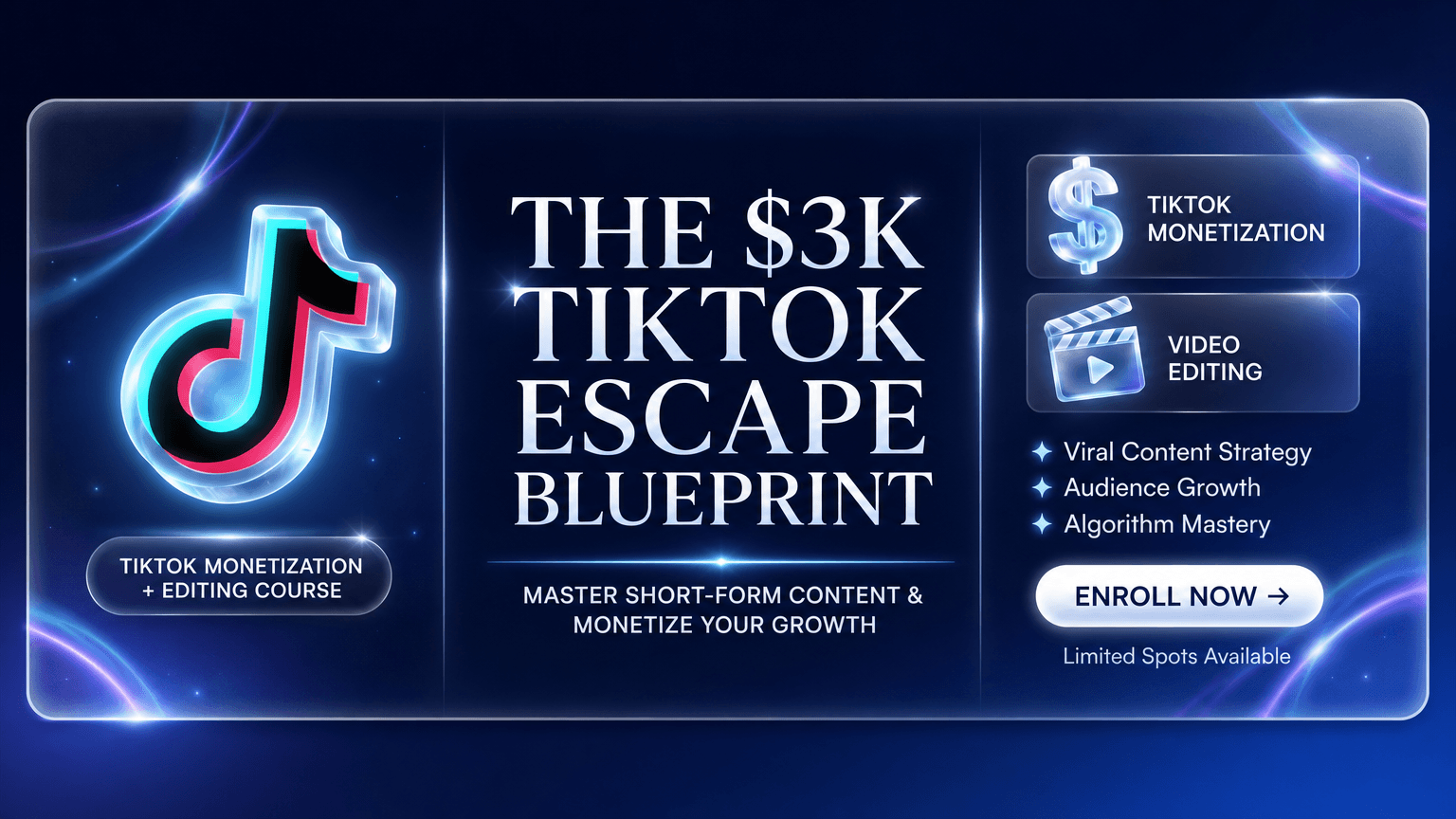 TikTok Monetization course banner